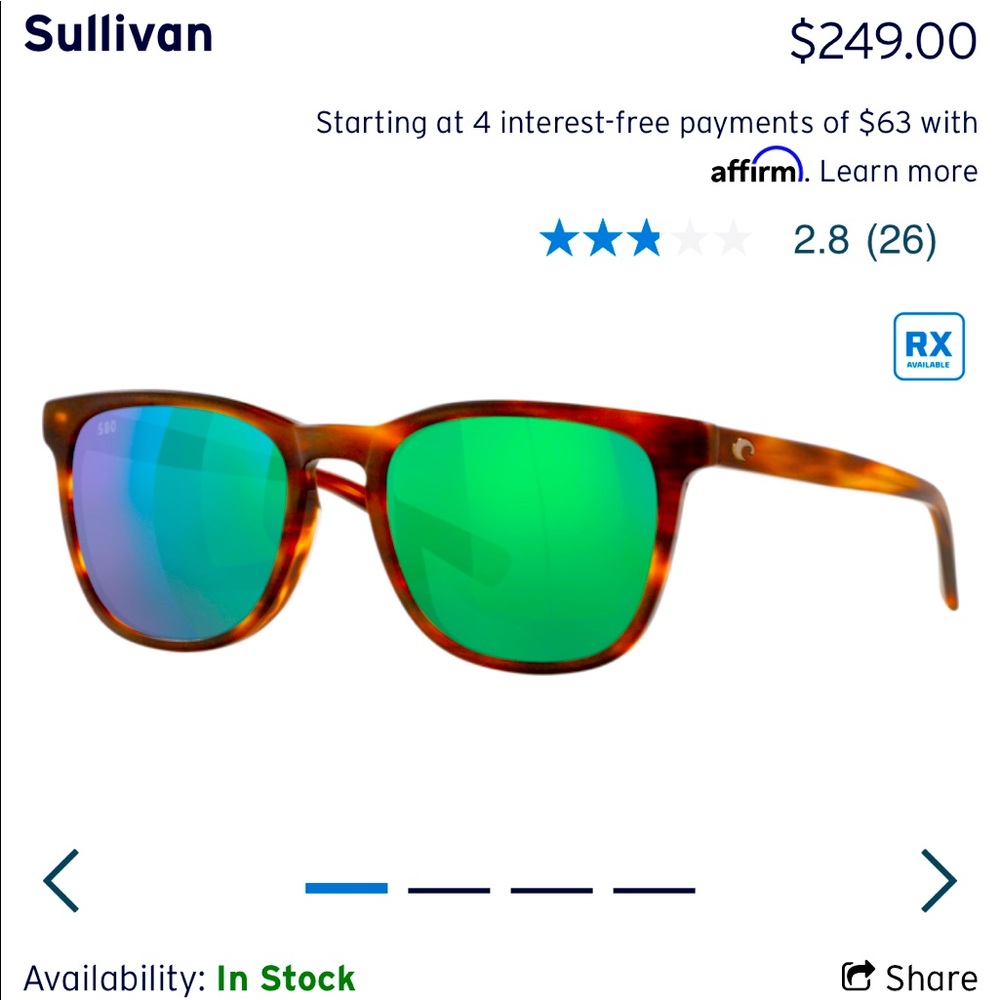 Authentic Costa Sunglasses